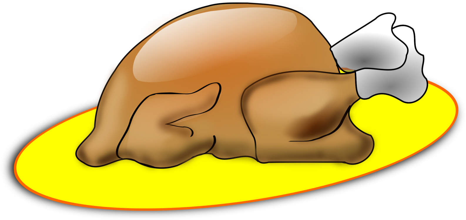 Thanksgiving Turkey Meat PNG HD Isolated
