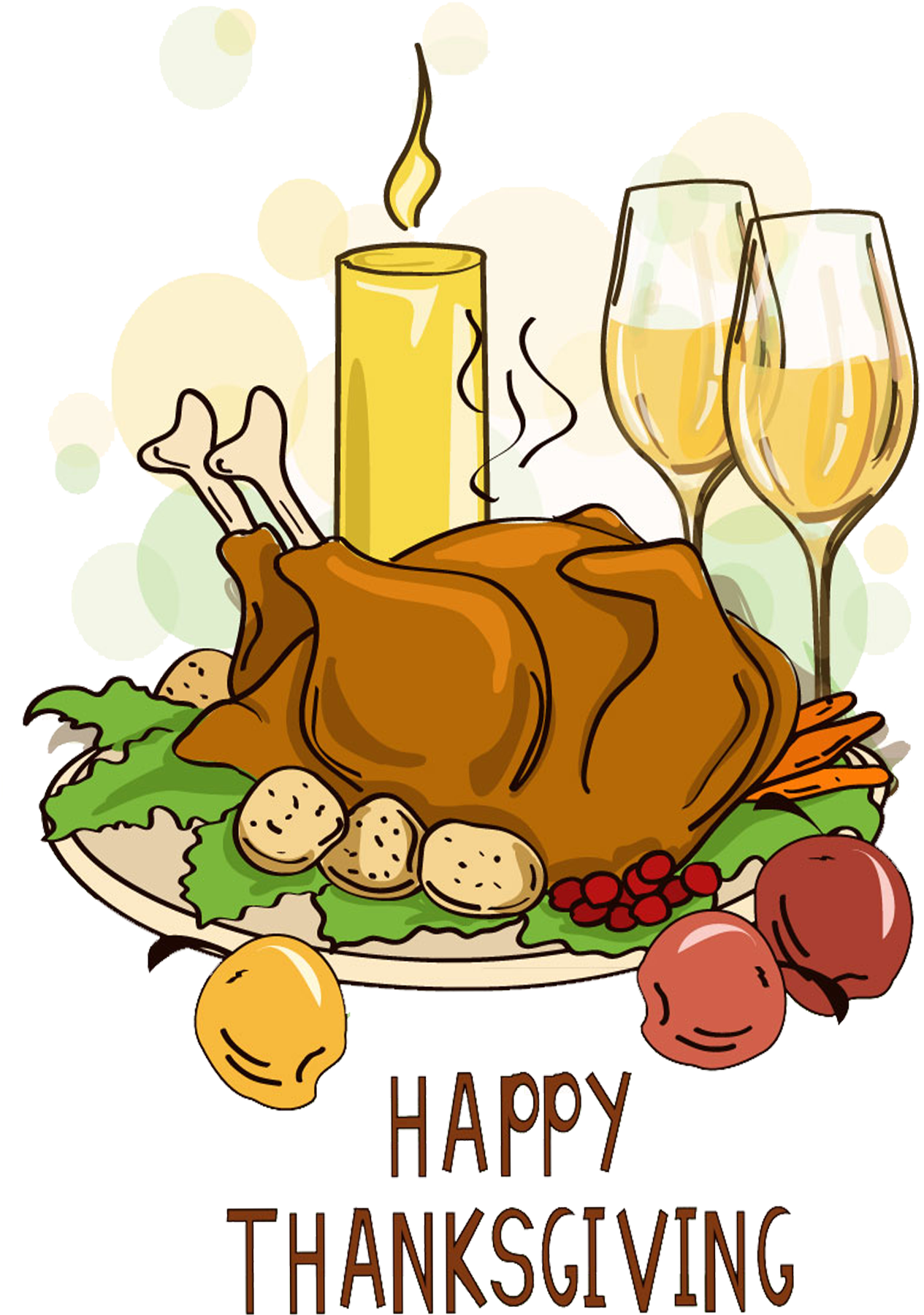 Thanksgiving Turkey Meat PNG Isolated Picture