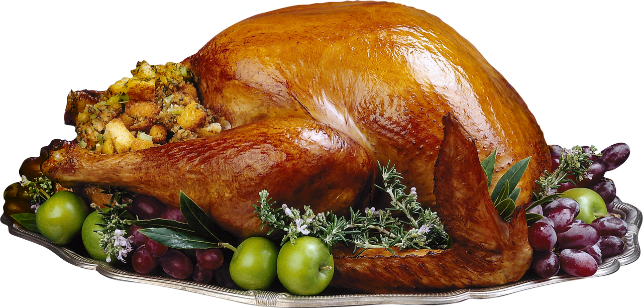 Thanksgiving Turkey Meat PNG Isolated Transparent Image