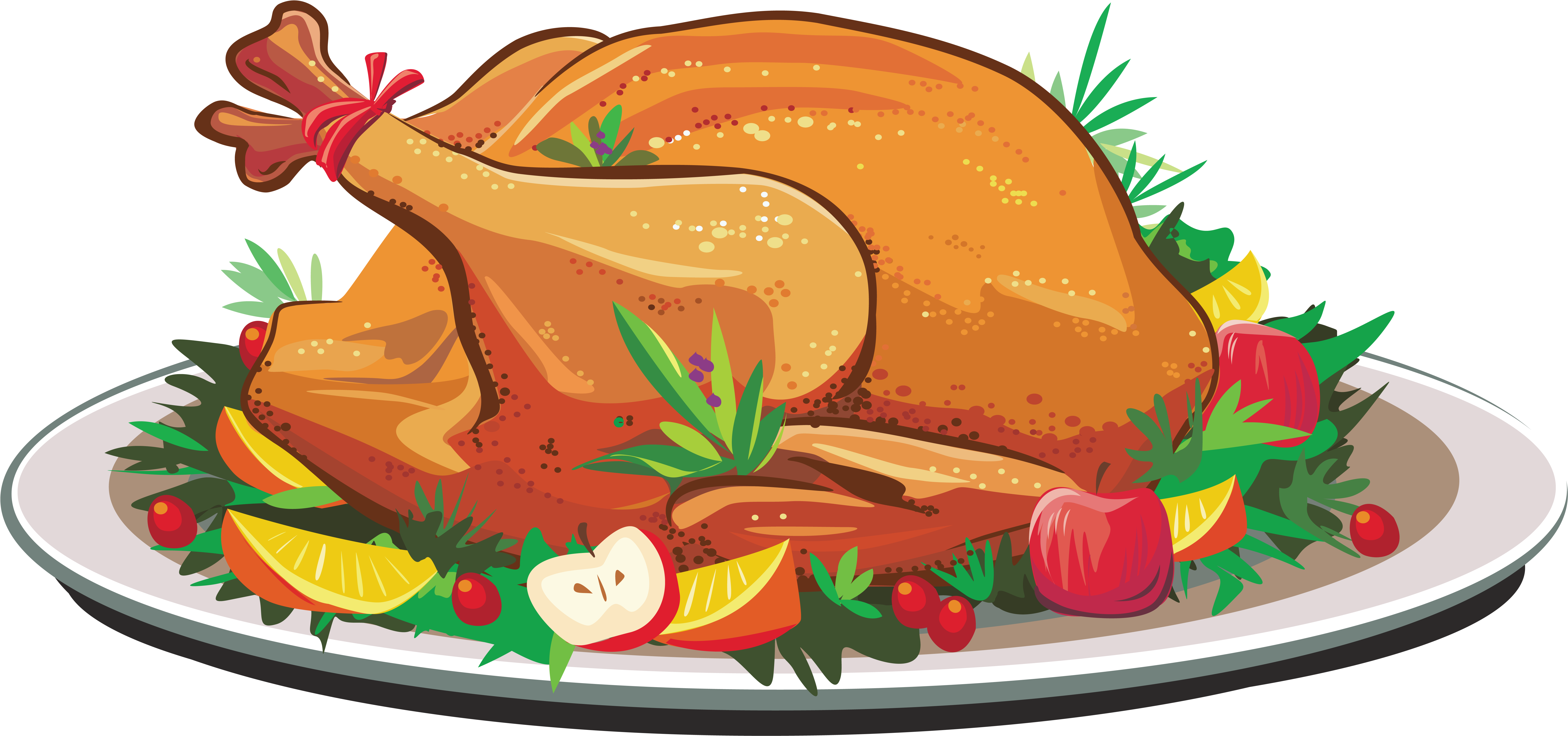 Thanksgiving Turkey Meat PNG Isolated Transparent Picture