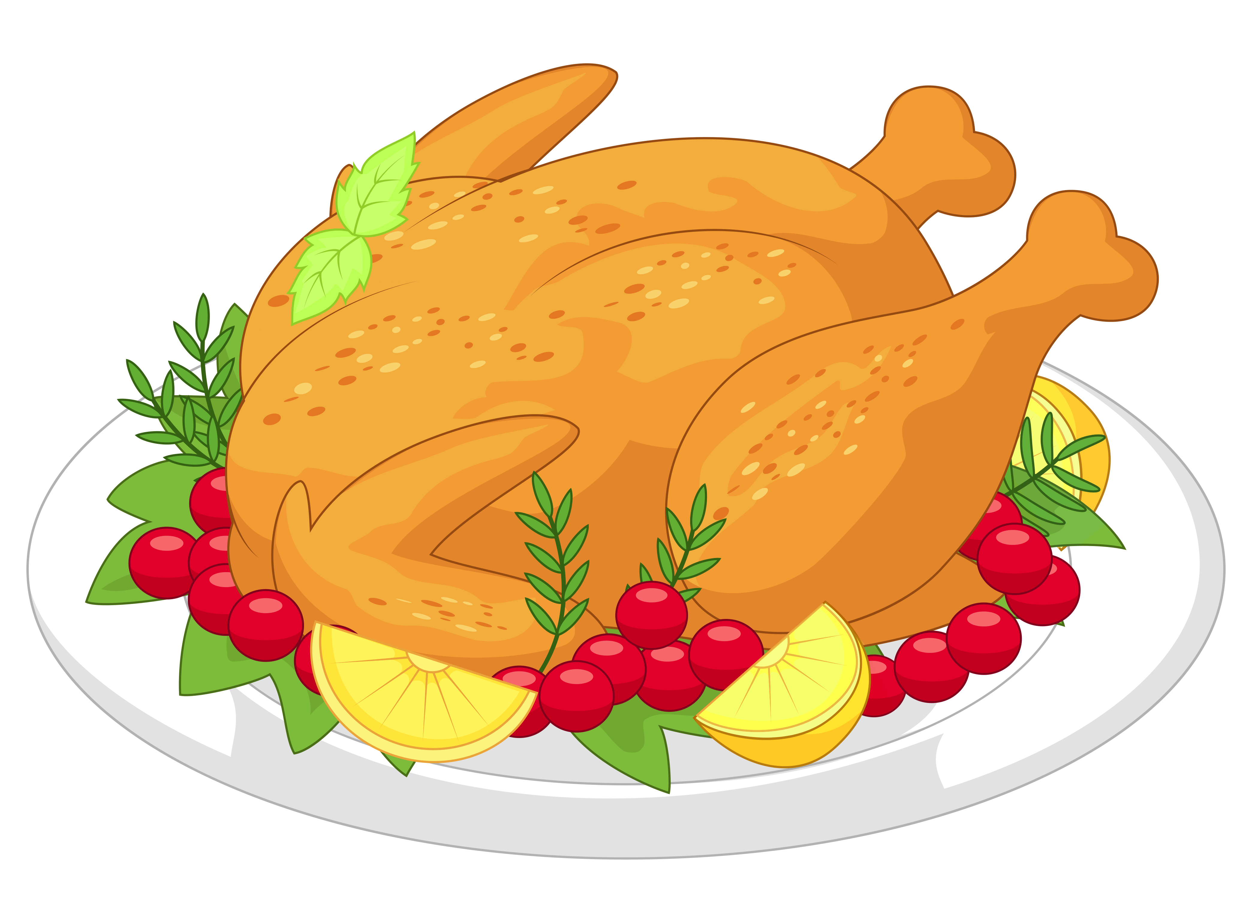 Thanksgiving Turkey Meat PNG Transparent Image