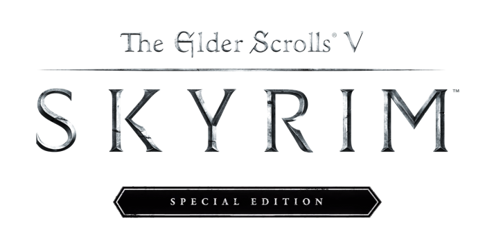 The Elder Scrolls V Skyrim Logo PNG File