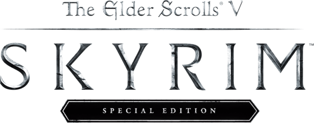 The Elder Scrolls V Skyrim Logo PNG Isolated HD