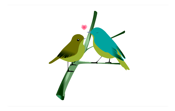The Lovebirds PNG Isolated Photos