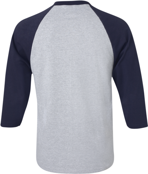 Three-Quarter Sleeves T-Shirt PNG Isolated Image