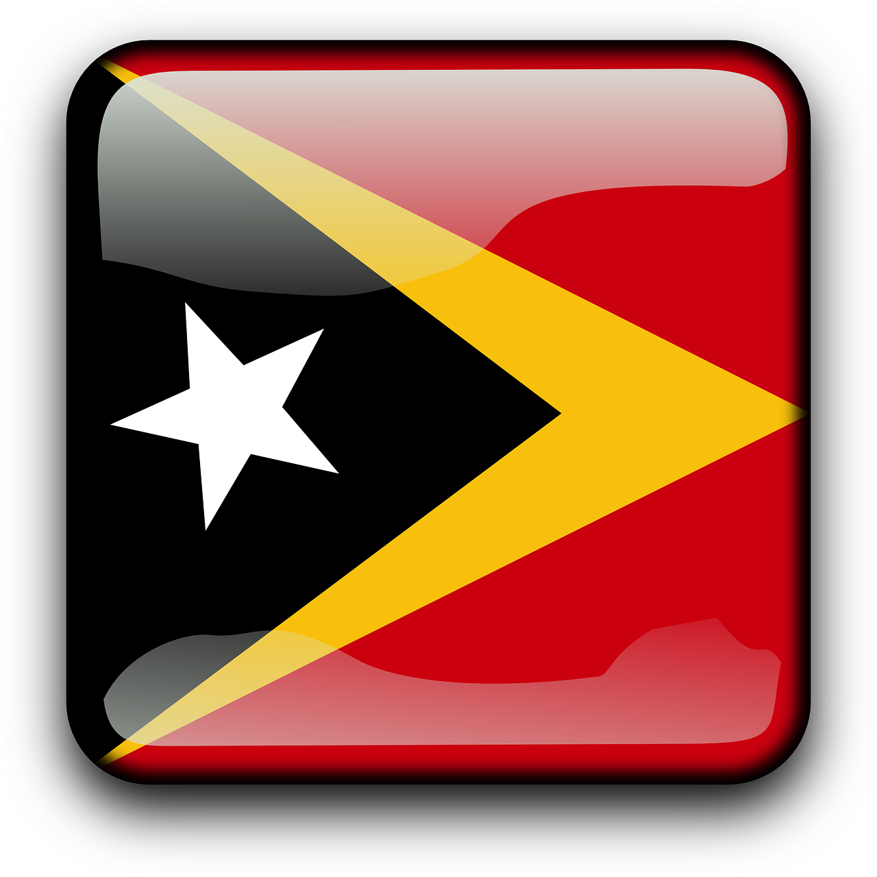 Timor-Leste Flag PNG Transparent