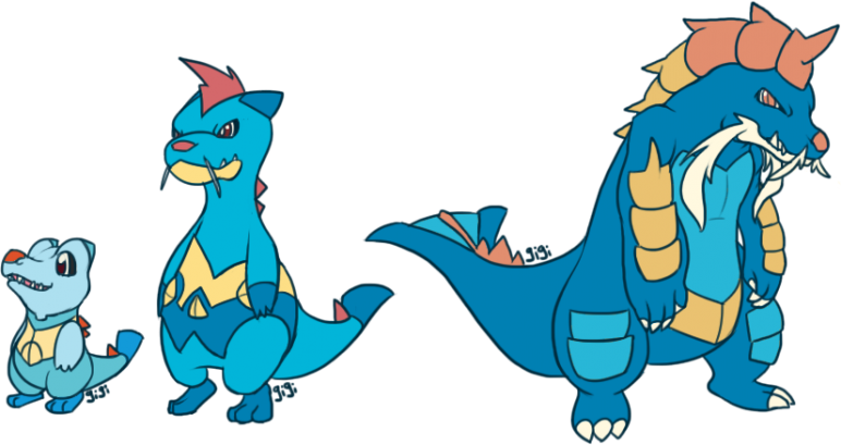 Totodile Pokemon PNG Isolated Picture