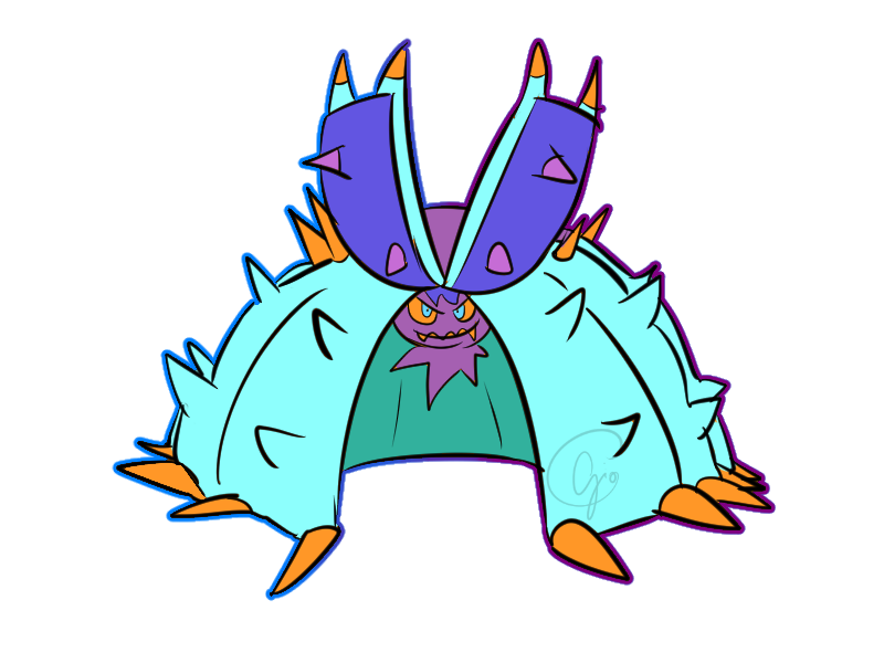 Toxapex Pokemon PNG HD Isolated