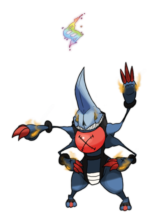 Toxicroak Pokemon PNG Isolated Pic