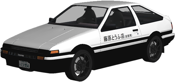 Toyota AE86 PNG Isolated Pic