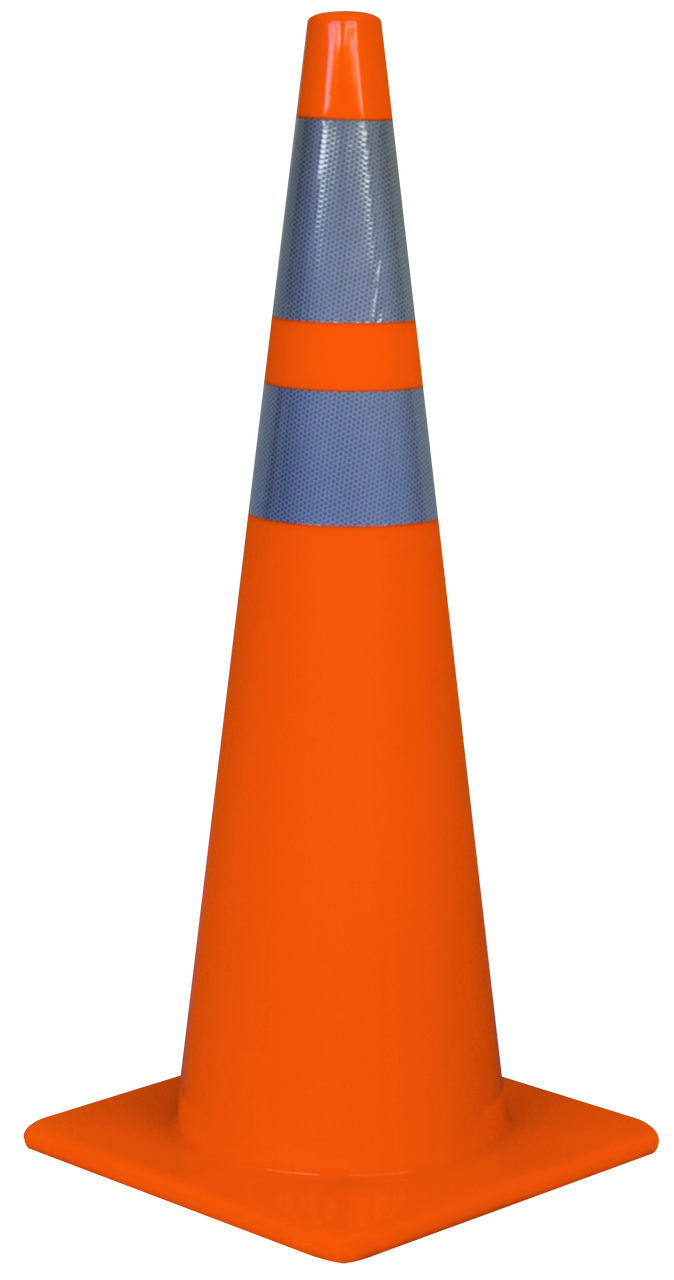 Traffic Cone Transparent Isolated Background