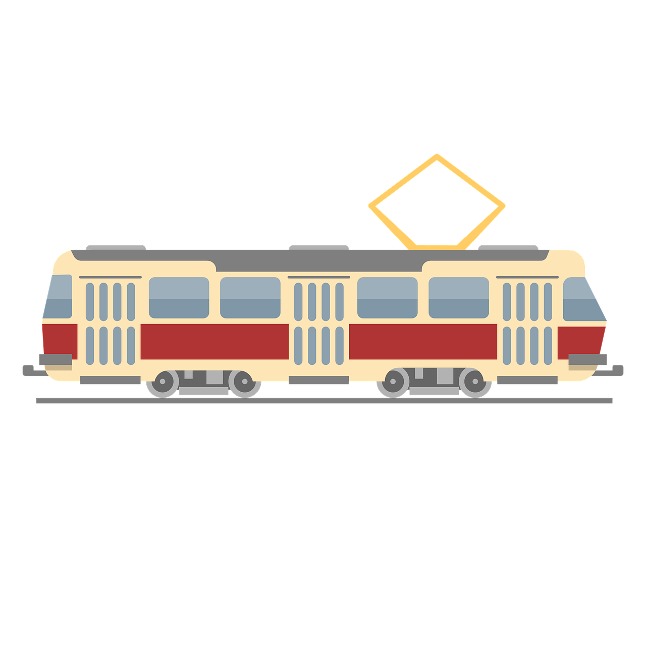 Tram PNG Isolated HD Pictures