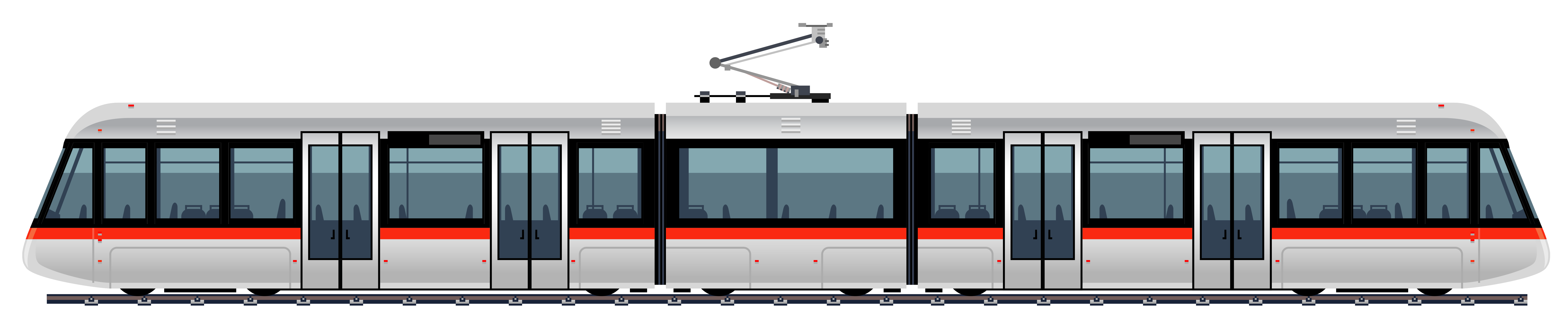 Tram PNG Isolated Transparent Image