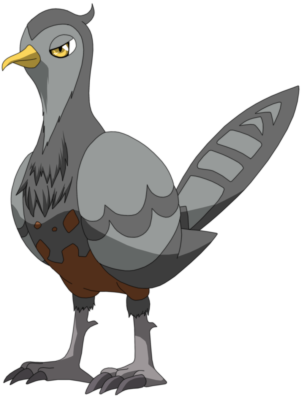 Tranquill Pokemon PNG Isolated HD