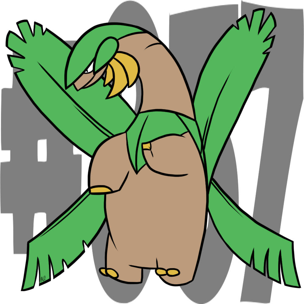 Tropius Pokemon PNG Isolated Clipart