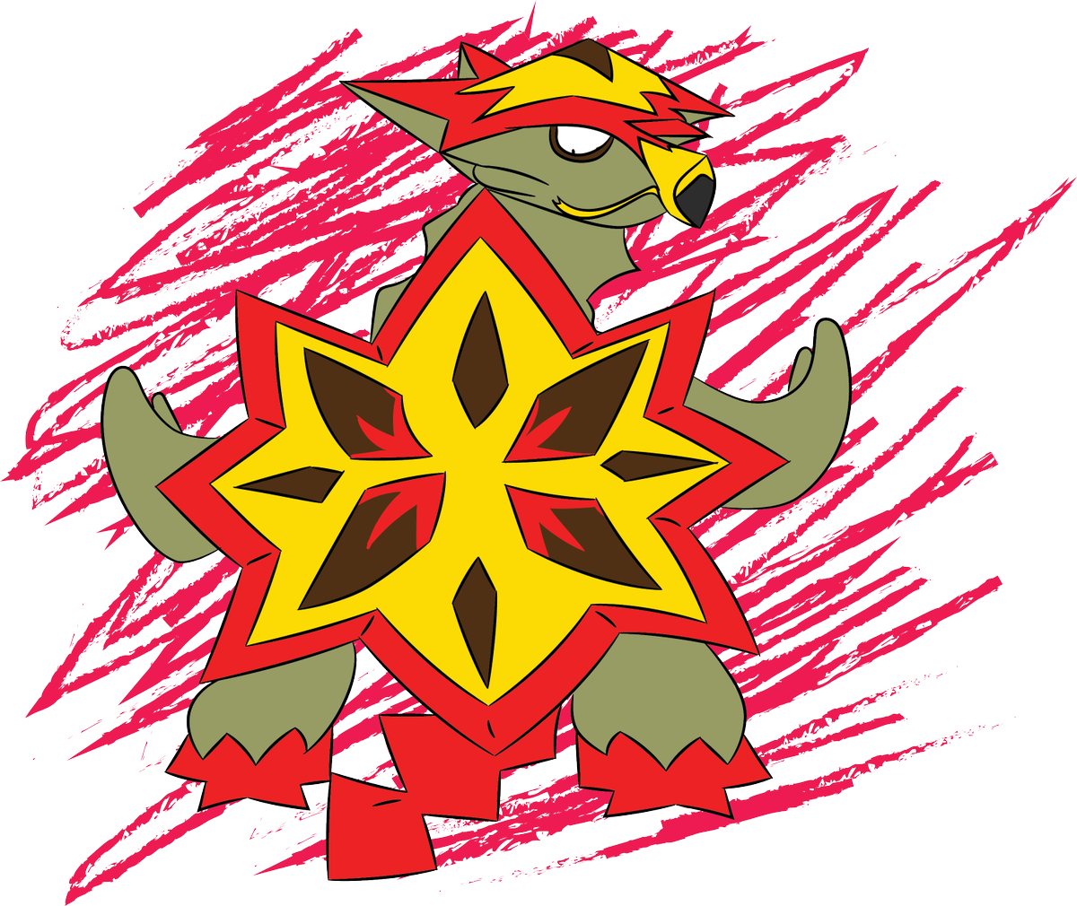 Turtonator Pokemon PNG Image