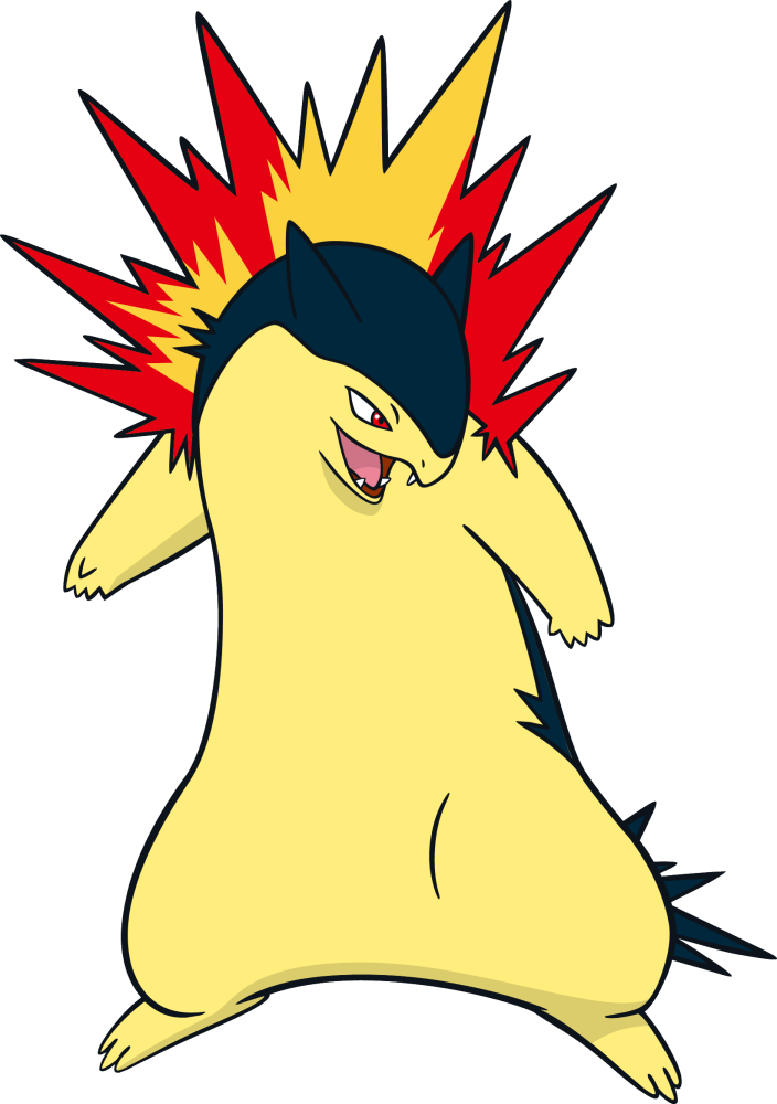 Typhlosion Pokemon PNG Isolated Clipart