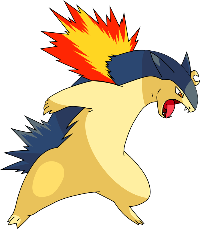 Typhlosion Pokemon PNG Isolated Picture