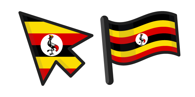 Uganda Flag PNG Isolated HD