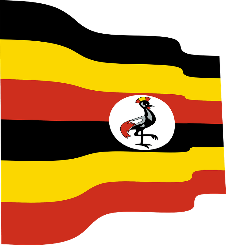 Uganda Flag PNG