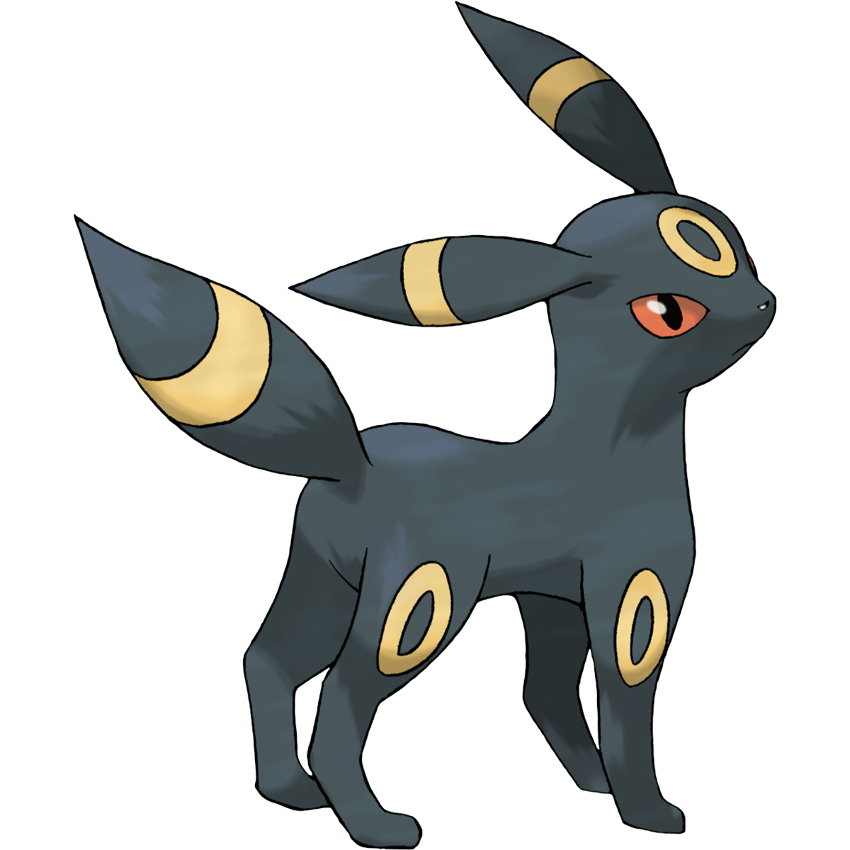 Umbreon Pokemon PNG Isolated Clipart