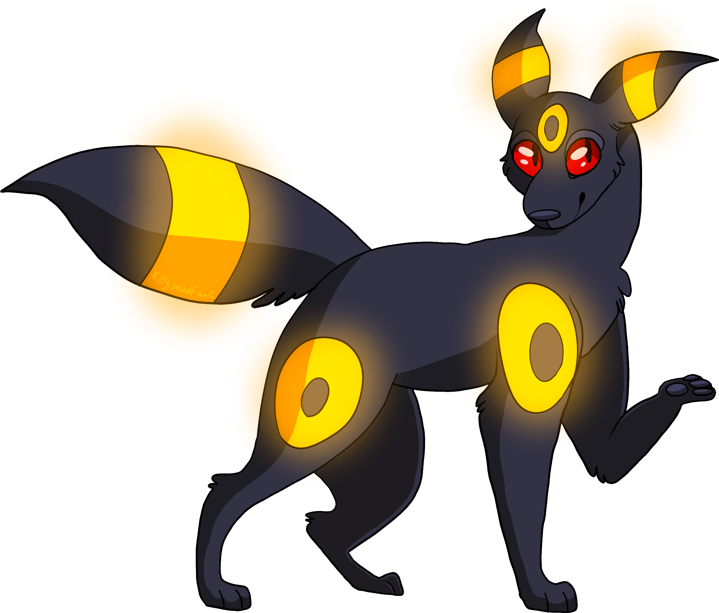 Umbreon Pokemon PNG Isolated Picture