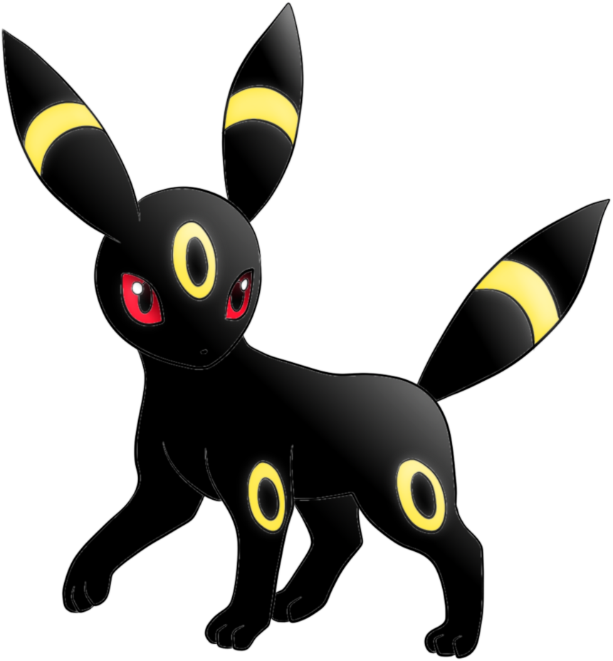 Umbreon Pokemon PNG Isolated Transparent