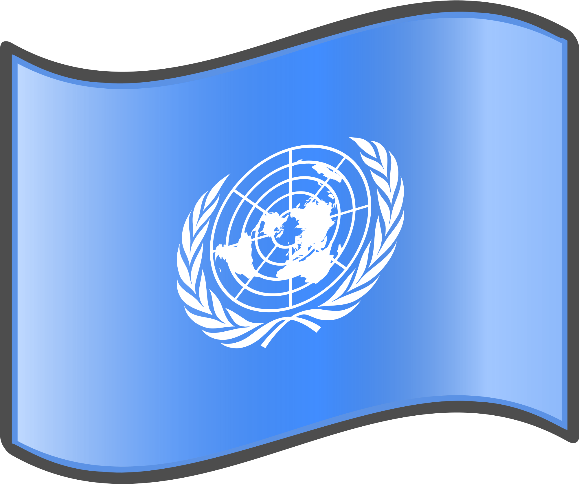United Nations Flag PNG Transparent