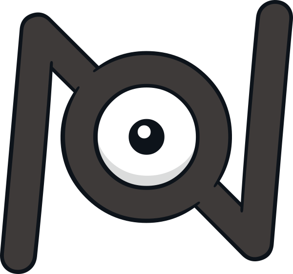 Unown Pokemon PNG Isolated File
