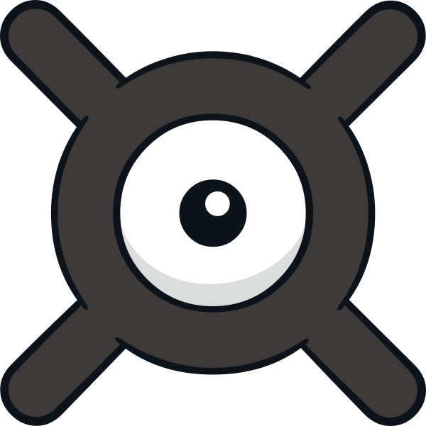 Unown Pokemon PNG Isolated Photos