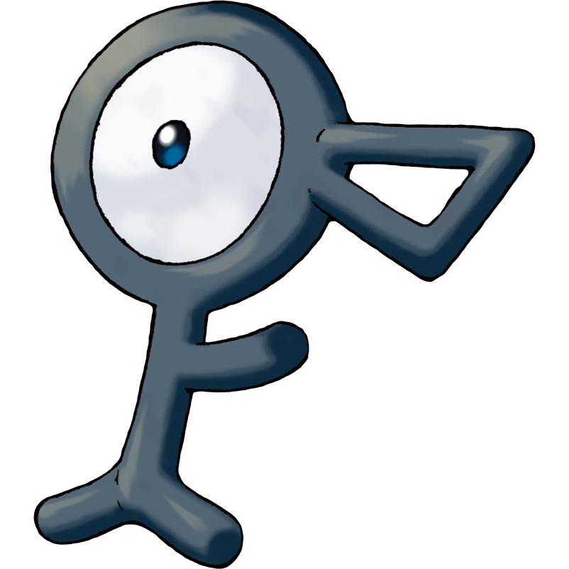 Unown Pokemon PNG Isolated Pic