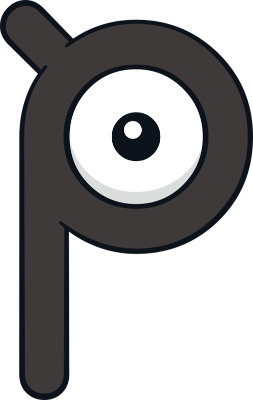 Unown Pokemon PNG Isolated Picture