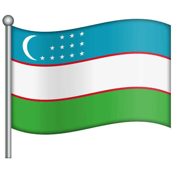 Uzbekistan Flag Transparent PNG