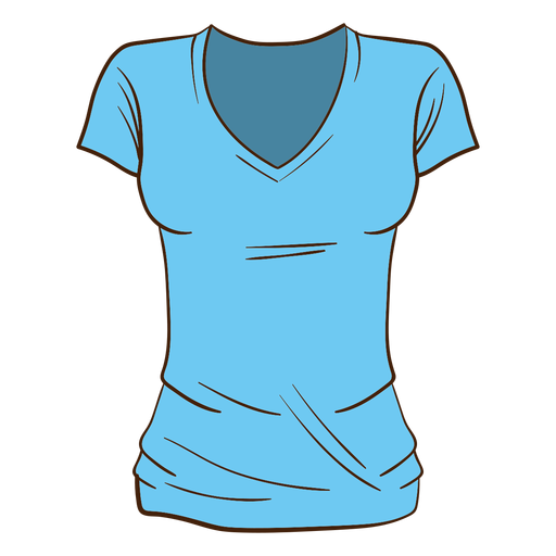 V-Neck T-Shirt PNG Isolated Pic