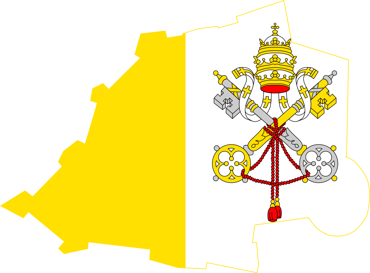Vatican City Flag PNG Isolated File