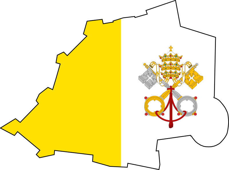 Vatican City Flag PNG Isolated HD
