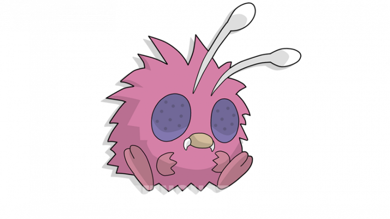 Venonat Pokemon PNG Isolated Image