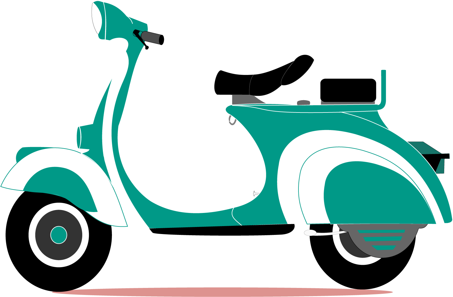 Vespa PNG Isolated Image