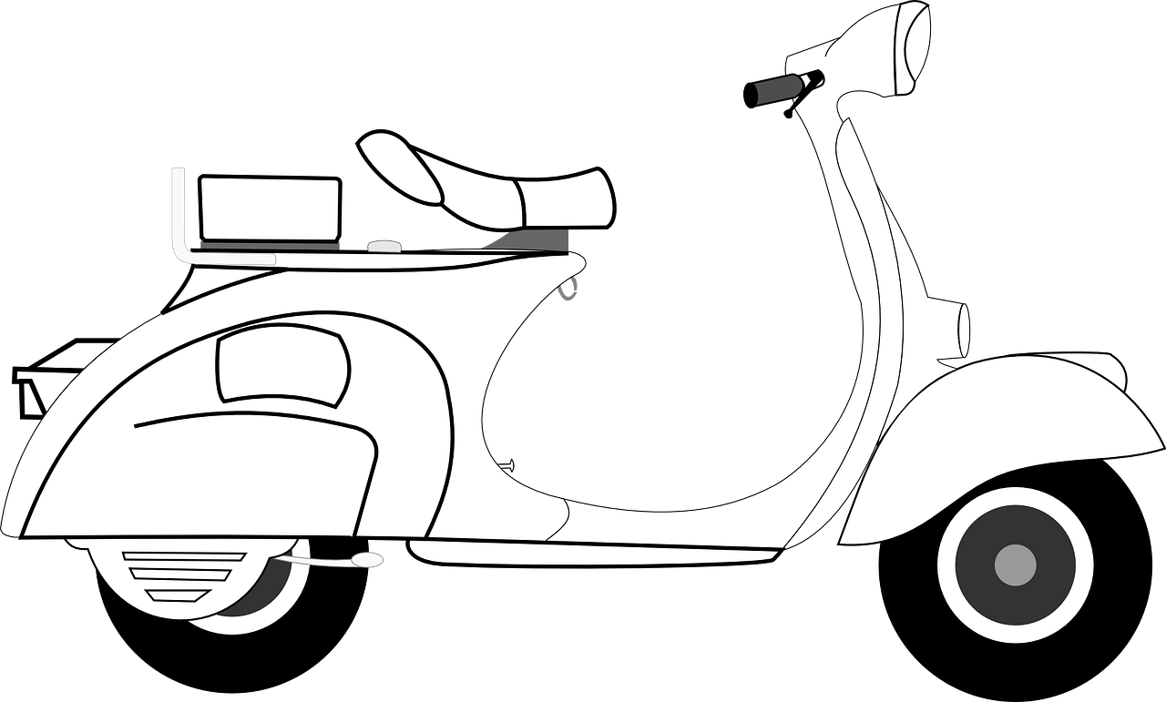 Vespa PNG Isolated Photo