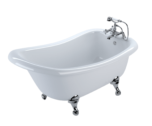 Vintage Freestanding Bath PNG HD Isolated