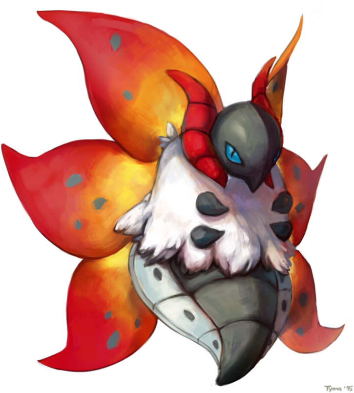 Volcarona Pokemon PNG Isolated Clipart