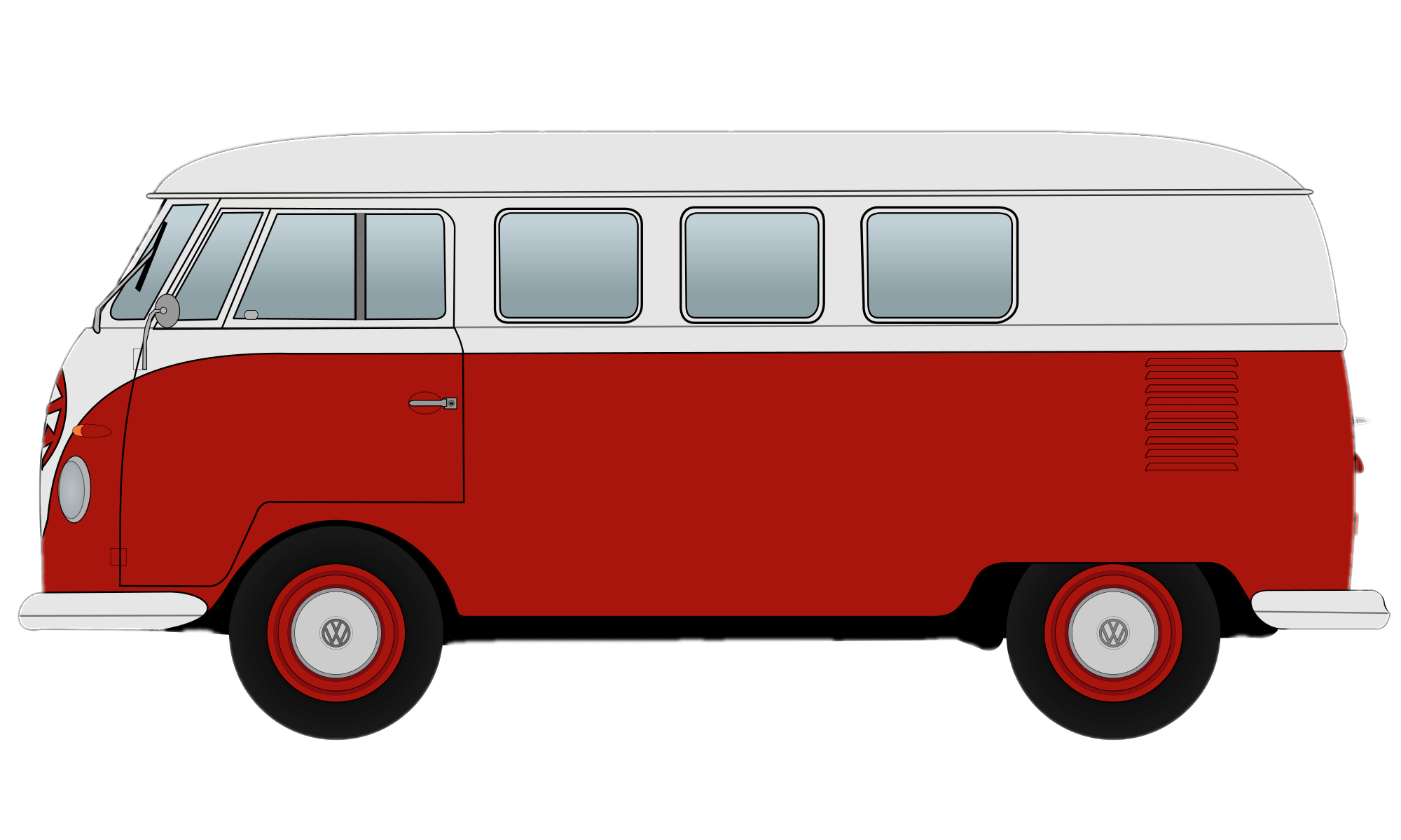 Volkswagen Bus PNG Clipart