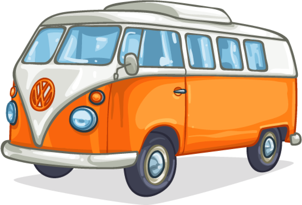 Volkswagen Bus PNG Isolated Image