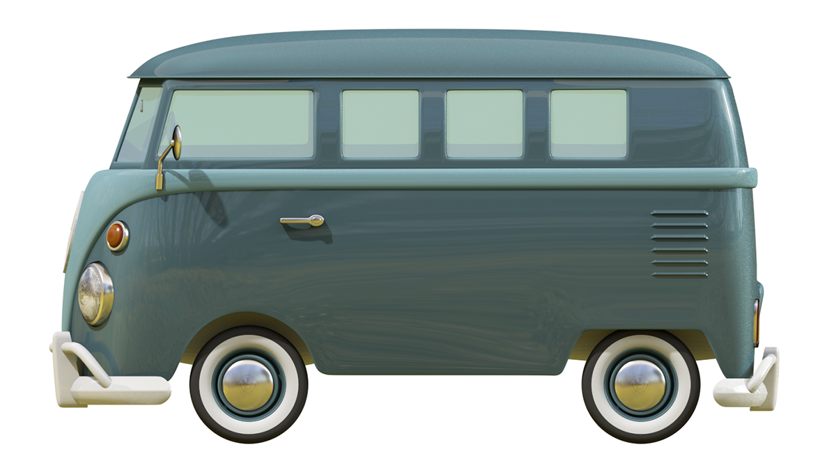 Volkswagen Bus PNG Photo