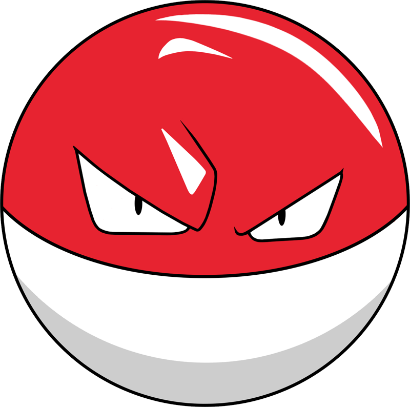 Voltorb Pokemon PNG Isolated Image