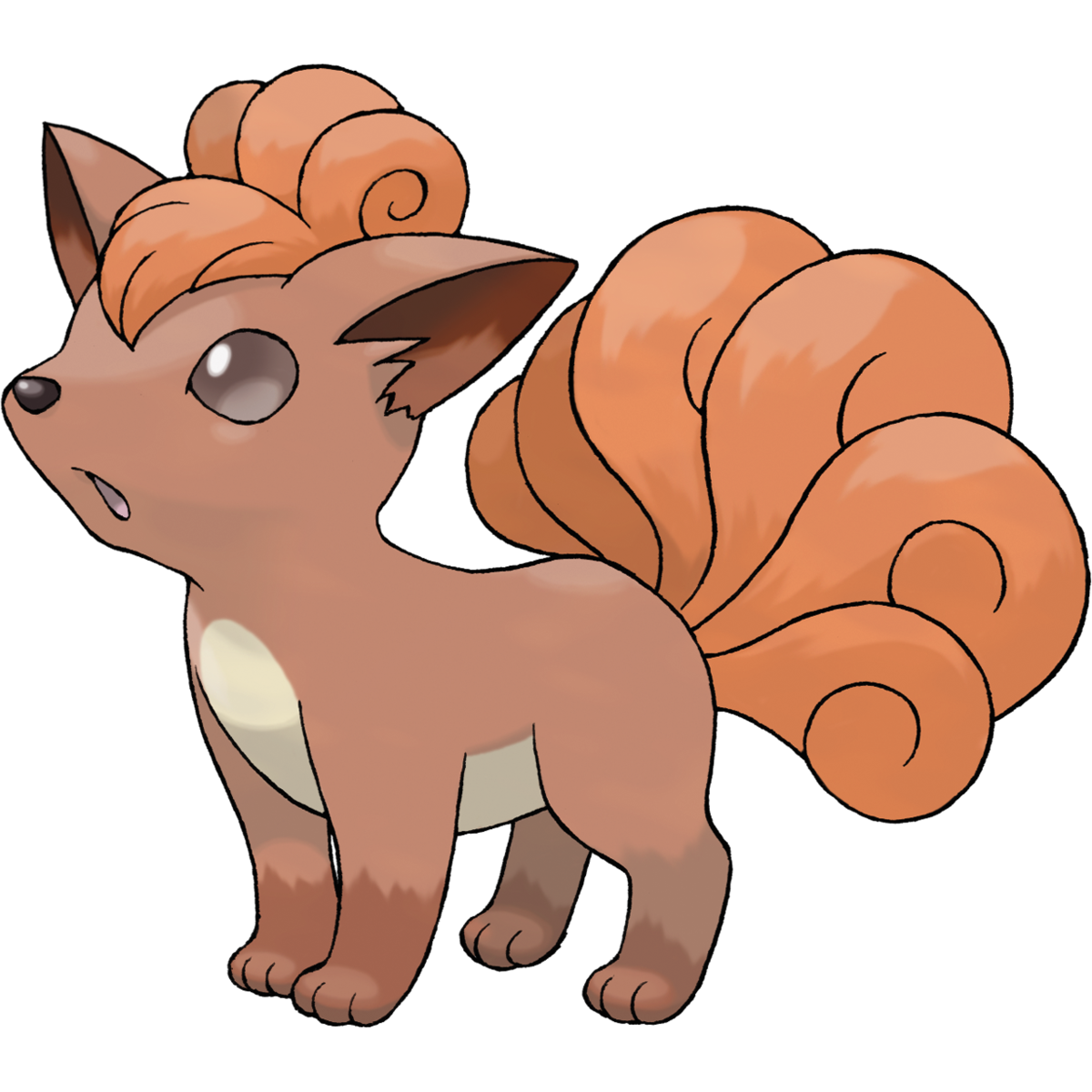 Vulpix Pokemon Background Isolated PNG