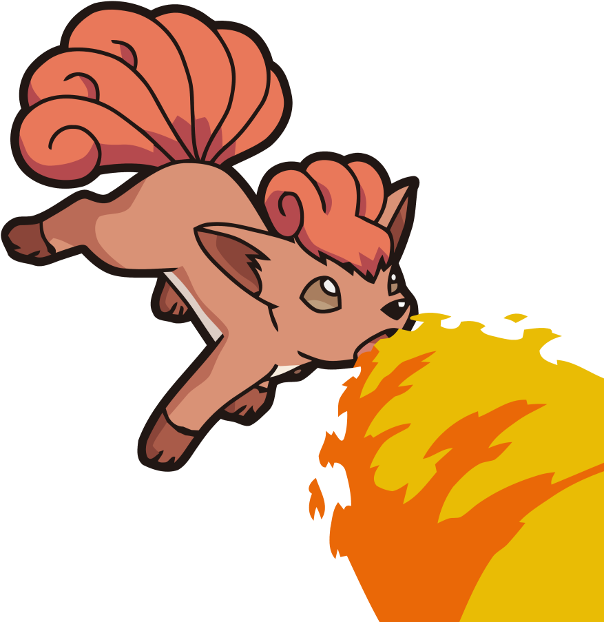 Vulpix Pokemon Transparent Isolated PNG