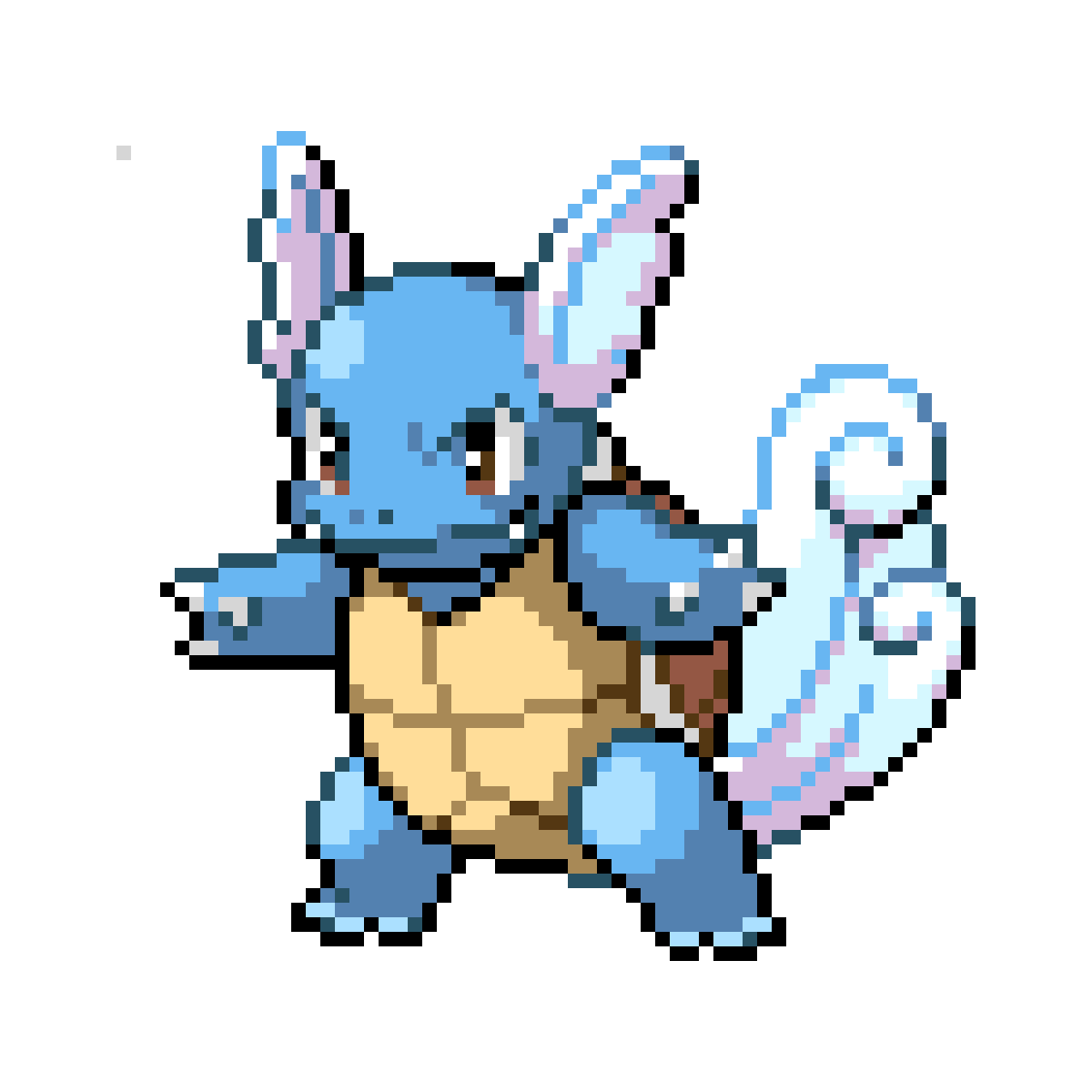Wartortle Pokemon PNG Isolated Clipart