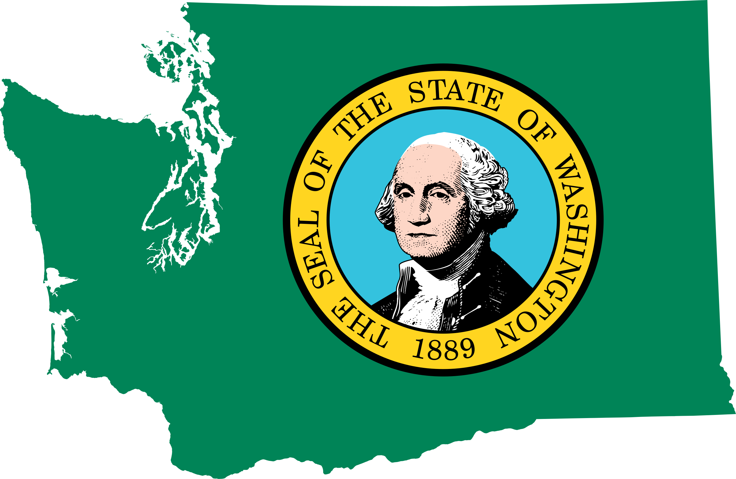 Washington State Flag PNG File