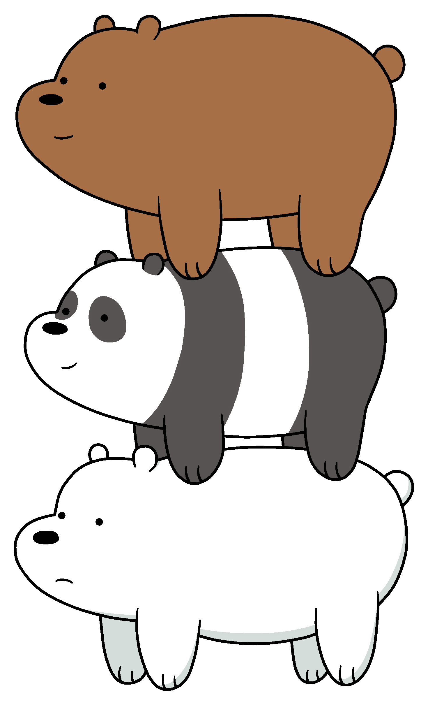 We Bare Bears PNG Isolated HD
